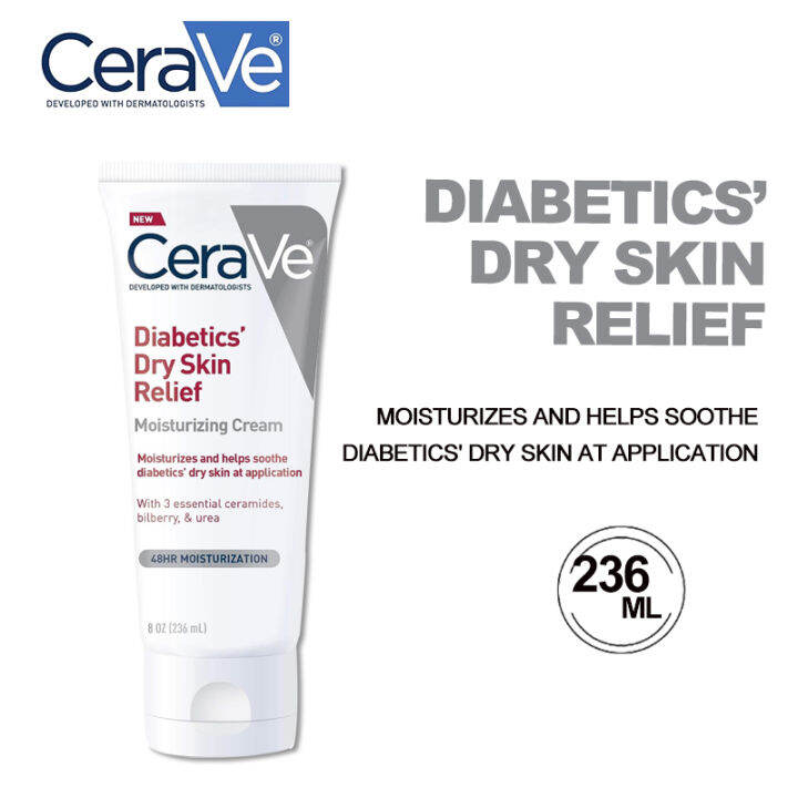 CeraVe Diabetics' Dry Skin Relief Face cream Moisturizing Cream 3.0 oz