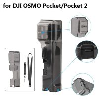 GXK21ปกป้อง DJI OSMO Pocket 2กล่องเก็บกล้องเพื่อการกีฬาแบบพาโนรามาเคสห่อหุ้มอุปกรณ์เสริมกล้องกล้องแอคชั่นแคมเมราอุปกรณ์เสริมกล้องสายคล้องป้องกันการสูญหายกล่องเคสพกพาสำหรับ DJI OSMO Pocket 2