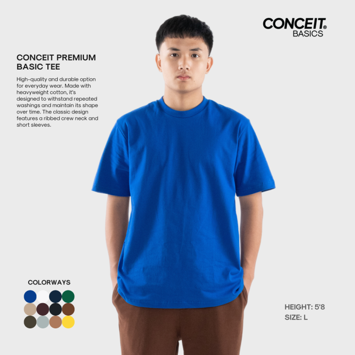 Conceit Premium Plain Shirt Pro Club Inspired Tees Lazada Ph