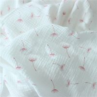 hot！【DT】 3/5/10M Gauze Baby Crinkle Cotton Muslin Fabric Sewing By the