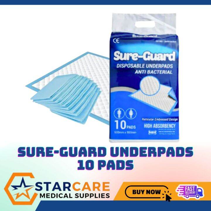 SureGuard Underpads 10 Pads Lazada PH