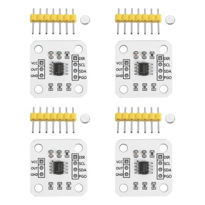 4Pcs AS5600 Magnetic Encoder Magnetic Induction Angle Measurement Sensor Module 12Bit High Precision