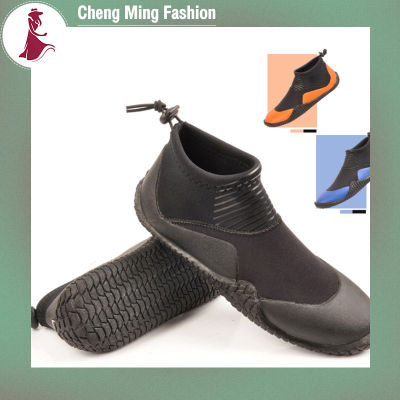 Cheng Ming รองเท้าแตะชายหาดฤดูร้อนสำหรับผู้ชายผู้หญิงพื้นหนานุ่มตีนกบดำน้ำกันลื่นสำหรับเล่นเซิร์ฟกลางแจ้ง
