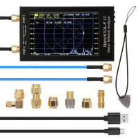 NanoVNA-F V2 50Hz-3GHz IPS หน้าจอ LCD ขนาด4.3นิ้วเครื่องวิเคราะห์เสาอากาศ S-A-A-2ตัววิเคราะห์เครือข่ายแบบคลื่นสั้น HF VHF UHF