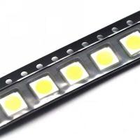 50ชิ้น LED แบบ SMD แสงสว่างสีขาวมากไดโอดเปล่งแสง5050 5มม. × 5มม