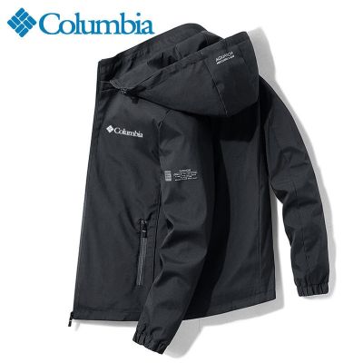 Columbia เสื้อแจ็คเก็ตกีฬาสำหรับผู้ชาย,ฤดูใบไม้ร่วงและฤดูหนาวถอดได้ลำลองกันลมผ้าฟลีซให้ความอบอุ่นและกันลม