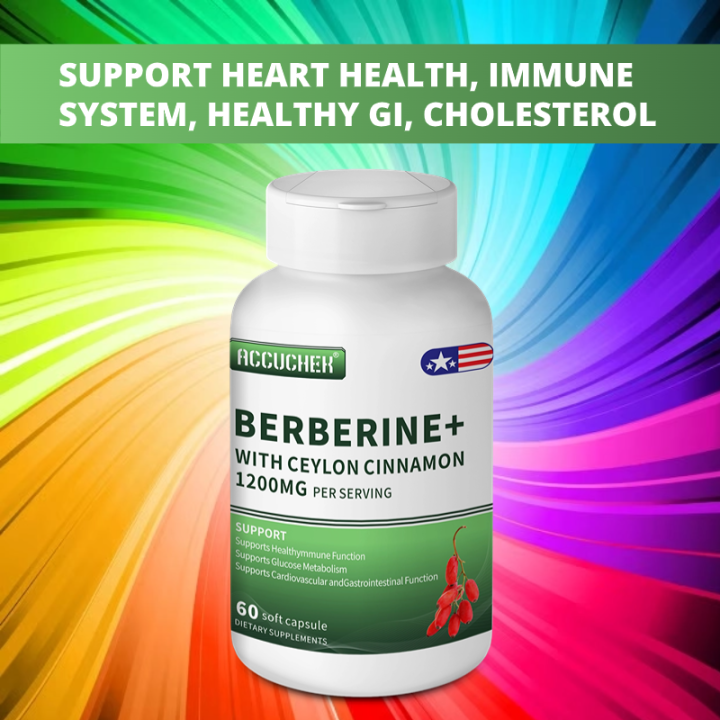 Berberine High Potency With Ceylon Cinnamon Dual Action Formula With Phytosome Plus 2347