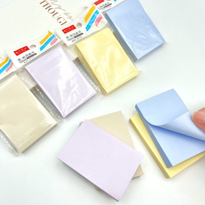 โพสต์-อิท-stick-note-กระดาษโน๊ต-สีพาสเทล-มีกาวในตัว-ขนาด-76x51mm-100-แผ่น-i-no-512