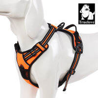 (ร้อน) TRUE LOVE ปรับ No-Pull Dog Harness สะท้อนแสง Pup เสื้อกั๊ก Harnesses สบายควบคุม Brilliant สี Truelove TLH5651