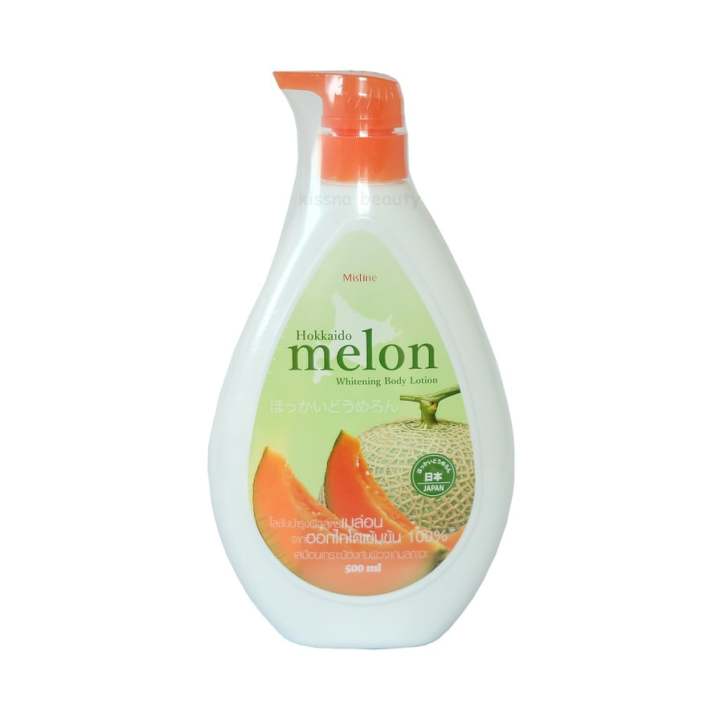 โลชั่นเมล่อนญี่ปุ่น-มิสทีน-ฮอกไกโด-เมล่อน-500-มล-mistine-hokkaido-melon-whitening-body-lotion-500-ml