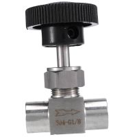 BSP Equal Female Thread SS 304 Stainless Steel Flow Control Shut Off Needle Valve