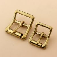 1 x Solid Brass roller buckle single pin Middle center bar buckle for leather craft bag belt strap halter harness