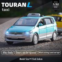 JKM รุ่น1:32 Volkswagen Touran รถโลหะผสมเสียงและไฟยานพาหนะของเล่นจำลอง Hoies ของสะสมของขวัญเหล็กหล่อแบบคงที่