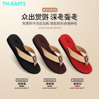 Flip-flops male summer slippers outdoor non-slip fashion lovers beach shoes outside a man element face leisure