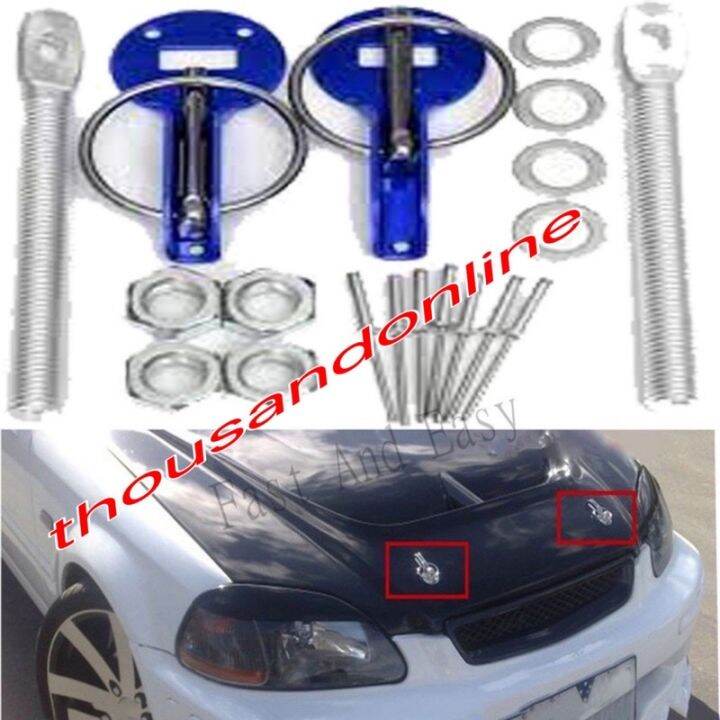 SPARCO HOOD PIN LOCK CAR MOUNT SECURITY LATCH KIT RACING