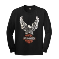 เสื้อยืดแขนยาวฮาเลย์ Harley-Davidson Reproduction (ML) ป้าย USA ผ้าCotton100 ใสสบาย