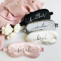 Personalized Sleeping Mask Bridal Party Gift Monogram Satin Eye Mask Custom Name Bachelorette Favor Wedding Bridesmaid Gift