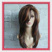 （A VOGUE）♣◈ BLT Women Long Wavy Curl Full Wigs Brown Hair Wig Cosplay Extension Accessories