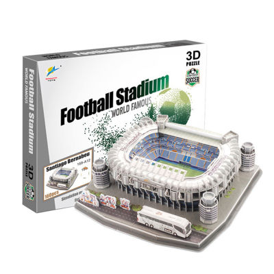 New Soccer 3D Stadium Football Field Model Camp Puzzle Nou Paper DIY Toys for Boys Kids Gift Football Memorabilia Dropshipping