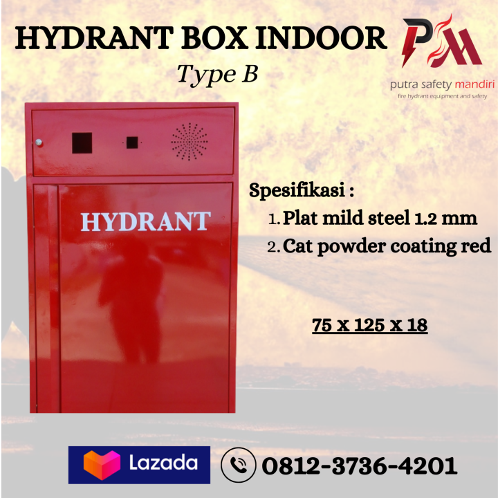 HYDRANT BOX INDOOR SAFETY TYPE B PINTU TANPA KACA KOTAK PERLENGKAPAN ...