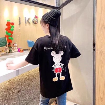 🔥🔥(พร้อมส่ง)🔥🔥เสื้อยืดลายมิกกี้เมาส์หน้าหลัง No36