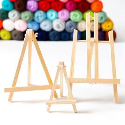 Mini Tripod Embroidery Accessories Easels Display Stand Painting Punch Needle Cross Stitch Holder Wood Stand for Crafts Supplies Needlework