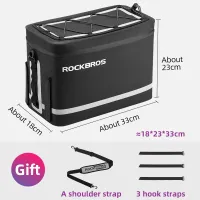 ROCKBROS 100%Waterproof Bike Bag Shockprook Camera Bag Bicycle Rack Tail Bag High Capacity Reflective Trunk Bag Bike Accessories