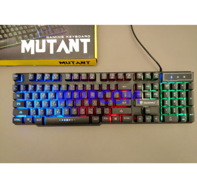 คีย์บอร์ดเกมมิ่ง LED Nubwo NK-23 MUTANT Keyboard Gaming Rainbow Blacklight คีย์บอร์ด คีบอร์ด เกมมิ่ง ของแท้100%