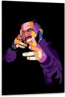 Drake Wpap โปสเตอร์ภาพตกแต่งศิลปะบนผืนผ้าใบสำหรับติดกำแพงห้องนั่งเล่นโปสเตอร์ภาพวาดตกแต่งห้องนอน08x12inch20x30cm