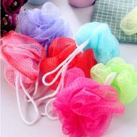 ♟▥● 1/2/5Pcs Loofah Bath Ball Mesh Sponge Milk Shower Accessories Bathroom Supplies Bath Flower Super Soft Body Cleaning Mesh Brush