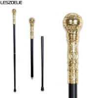 Golden HandleเดินStick Manแฟชั่นCaneผู้หญิงParty Canes Elegant Vintageที่ถอดออกได้เดินCane