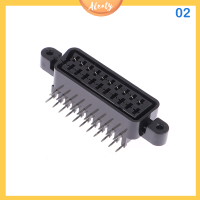 Aleaty? เชื่อมต่อ Port SOCKET Interface 90 180องศา CONNECTOR FEMALE SLOT สำหรับ SCART plug 21pin CABLE