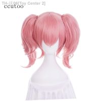 ccutoo Inu X Boku SS Roromiya Karuta Heat Resistent Cosplay Wig Chip Ponytails Pink Short Curly Synthetic Hair [ Hot sell ] Toy Center 2