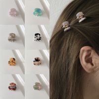 Small hollow mini hairpin Acrylic Hair Clamp Geometric Women Make Up Bath Hair Accessories Multiple Colorful Headwear Hair Clip