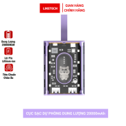 Pin sạc dự phòng pin 200000mAh tích hợp kèm cáp sạc 2 đèn pin led chiếu