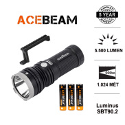 Đèn pin chiếu xa ACEBEAM K30GT LED LUMINUS độ sáng 5500lm chiếu xa 1024m