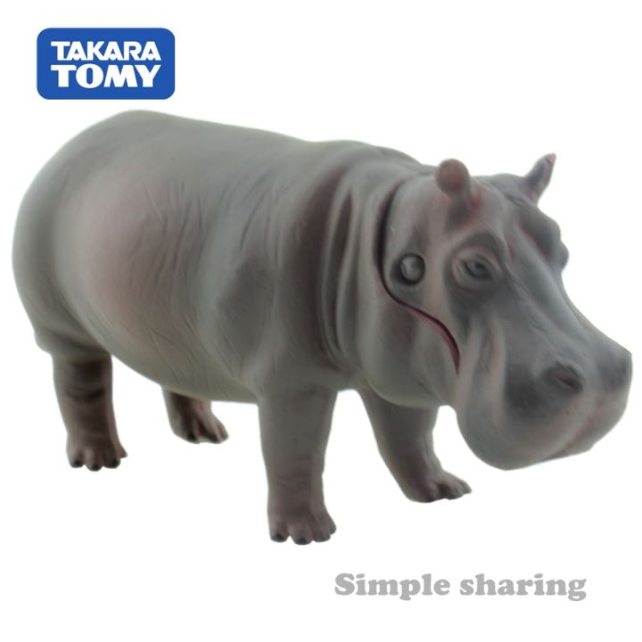 takara-tomy-ania-animal-advanture-as-06ฮิปโปโปเตมัสเรซิ่นเด็กการศึกษา-mini-action-figure-ของเล่น-bauble