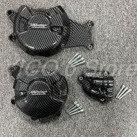 ฝาครอบป้องกันเครื่องยนต์รถจักรยานยนต์สำหรับยามาฮ่า YZF-R7 R7 2022-2023การพิมพ์คาร์บอนไฟเบอร์