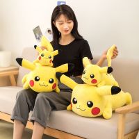 หมอน Pikachued ตุ๊กตาผ้ากำมะหยี่ Pokemoned คืบคลาน Boneka Mainan Squirtle Basaur Charmander ของขวัญวันเกิดสำหรับเด็ก