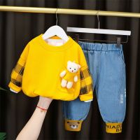 Fashion Spring and Autumn Kids Clothes Set Toddler baby Boy Girl Casual Tops Child Jeans 2pcs Baby Boy Clothing Outfit