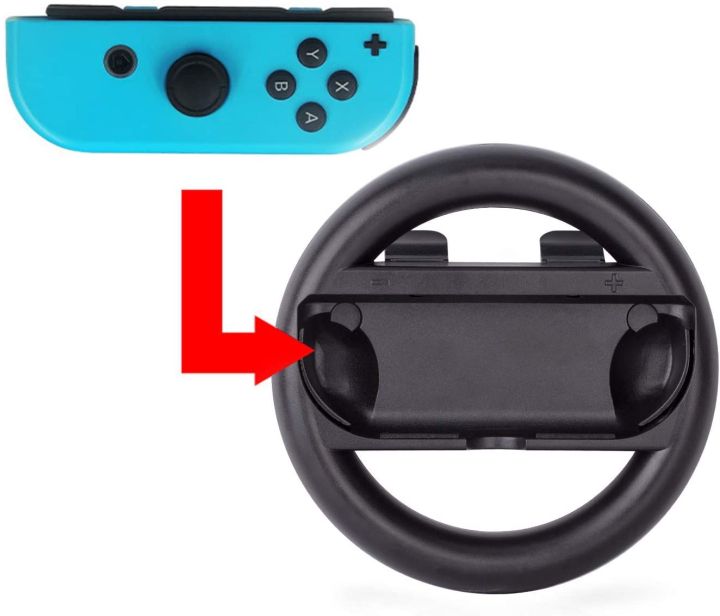 nintendo-joy-con-wheel-set-of-2-เคสจอยคอน-สำหรับเกมส์แข่งรถ-ชุด-2-ตัว-ของแท้-ประกันศูนย์-1-ปี