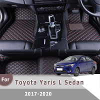 RHD Cars Car Floor Mats For Toyota Yaris L Sedan 2020 2019 2018 2017 Auto Interior Protect Floorliners Accessory Tapis Parts