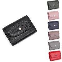 PU Leather Coin Purse Mini -Capacity Coin Bag Head Layer Cowhide Multifunctional Business Card Bag