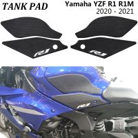 Motorcycle side fuel tank pad For Yamaha YZF R1 R1M YZFR1 2020 - 2021 Sticker Decal Gas Knee Stickers Anti Slip Traction Pad