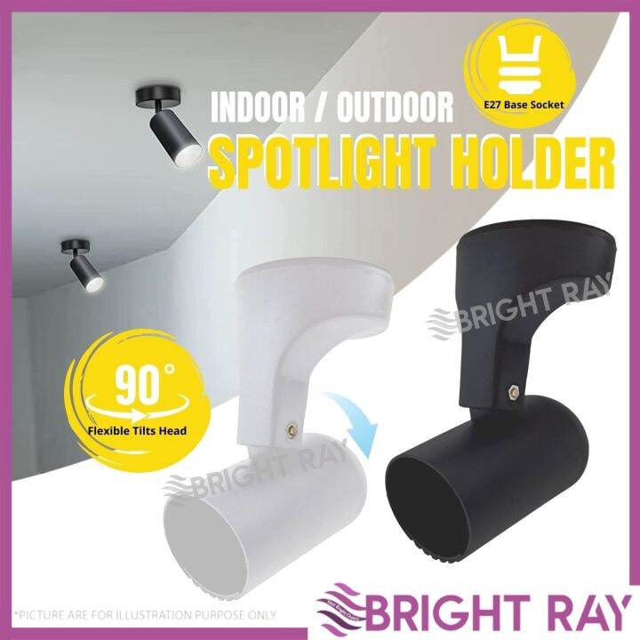 Spotlight Holder Indoor / Outdoor E27 Base Socket Easy Installation