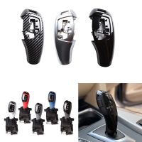 LHD RHD Car Carbon Fiber Gloss Black Gear Shift Lever Knob Cover For BMW 3 4 5 6 7 Series F30 F31 F10 F25 F06 F07 F32 F02 13-17