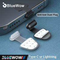 BlueWow SC02ชาร์จพอร์ตป้องกันฝุ่นสกปรกเสียบสำหรับ Apple iPhone ซัมซุง S22 S21Ultra USB Type-C พอร์ตป้องกันซิลิโคนที่ตักขยะปก