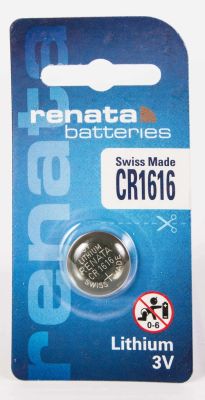 ถ่าน Renata CR1616 Lithium 3V แพคเดี่ยว 1 ก้อน ของแท้ สามารถออกใบกำกับภาษีได้