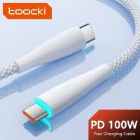 สาย USB C Toocki 100W 5A ชนิดชาร์จเร็วสำหรับ Xiaomi 12 Poco F3 F4 Samsung 3.0กับ PD Macbook