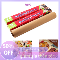 ?【HOT SALE】MUXI wujiaxin 5M Unbleached กระดาษรองอบ Precut วัสดุทำขนมสำหรับเบเกอรี่ BBQ Party